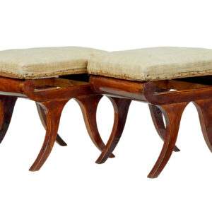 PAIR OF MID 19TH CENTURY SCANDINAVIAN STOOLS