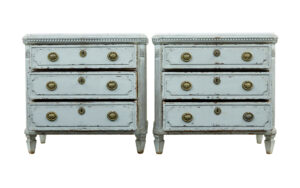 Pair of 19th Century Chest of Drawers with Faux Marble Tops — thumbnail 10
