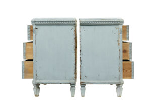 Pair of 19th Century Chest of Drawers with Faux Marble Tops — thumbnail 9