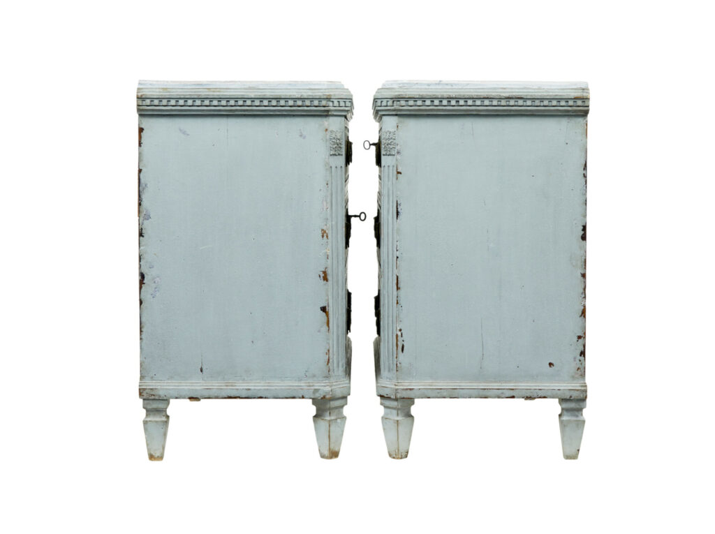 Pair of 19th Century Chest of Drawers with Faux Marble Tops — image 8