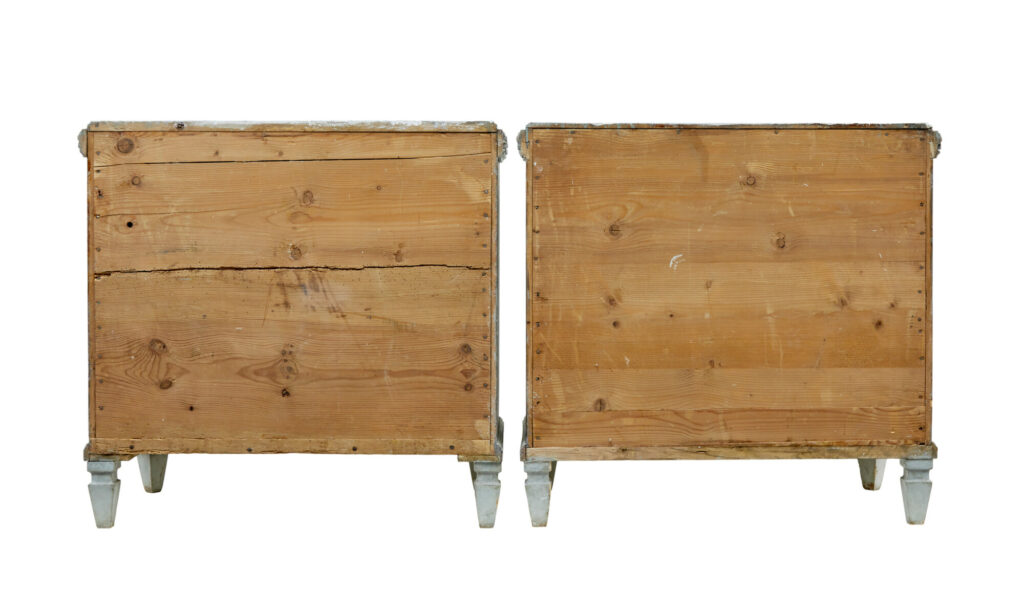 Pair of 19th Century Chest of Drawers with Faux Marble Tops — image 7