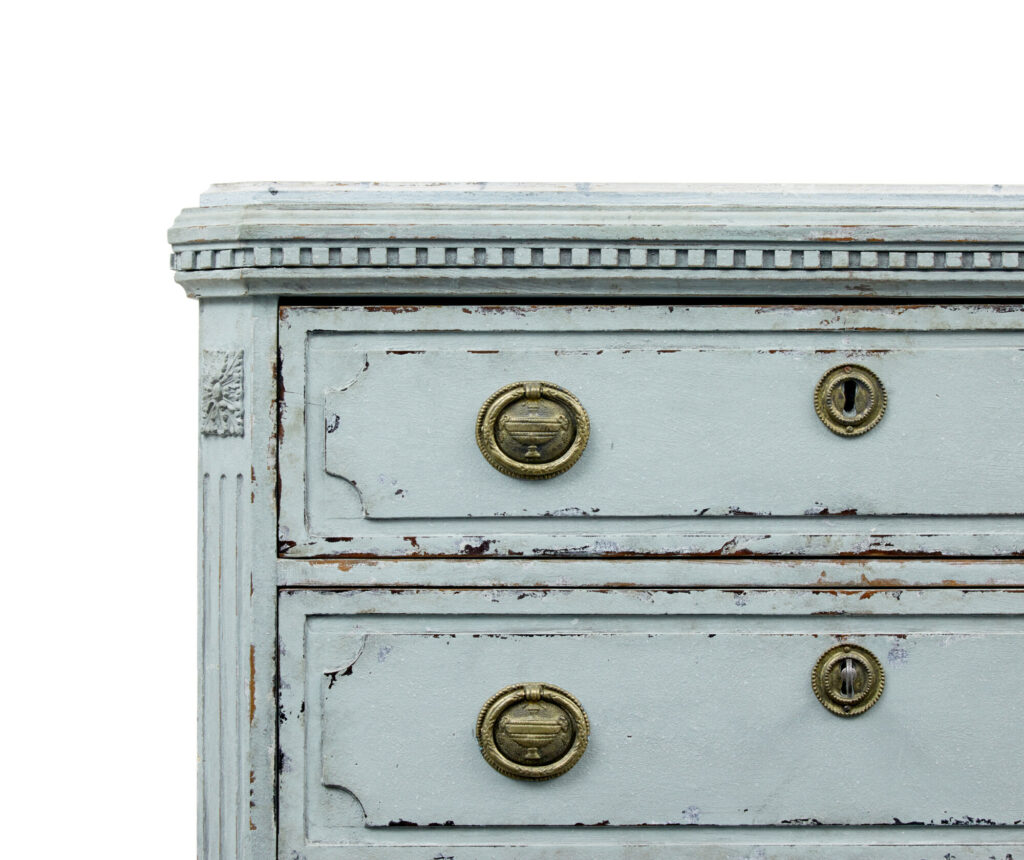 Pair of 19th Century Chest of Drawers with Faux Marble Tops — image 6