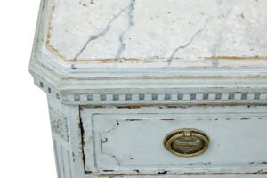 Pair of 19th Century Chest of Drawers with Faux Marble Tops — thumbnail 3