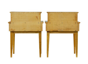 Mid Century Pair of Scandinavian Elm Bedside Tables — thumbnail 6