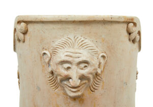 19th Century Gothic Revival Painted Dug Out Chair — thumbnail 8