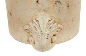 19th Century Gothic Revival Painted Dug Out Chair — thumbnail 7