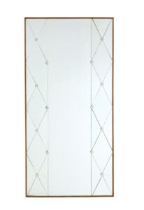 MID CENTURY SWEDISH SEGMENTED PORTRAIT WALL MIRROR