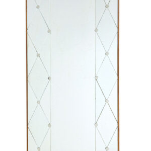 MID CENTURY SWEDISH SEGMENTED PORTRAIT WALL MIRROR