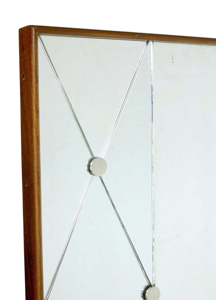 Mid Century Swedish Segmented Portrait Wall Mirror — image 4