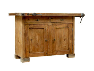 19TH CENTURY SWEDISH PINE WORKBENCH