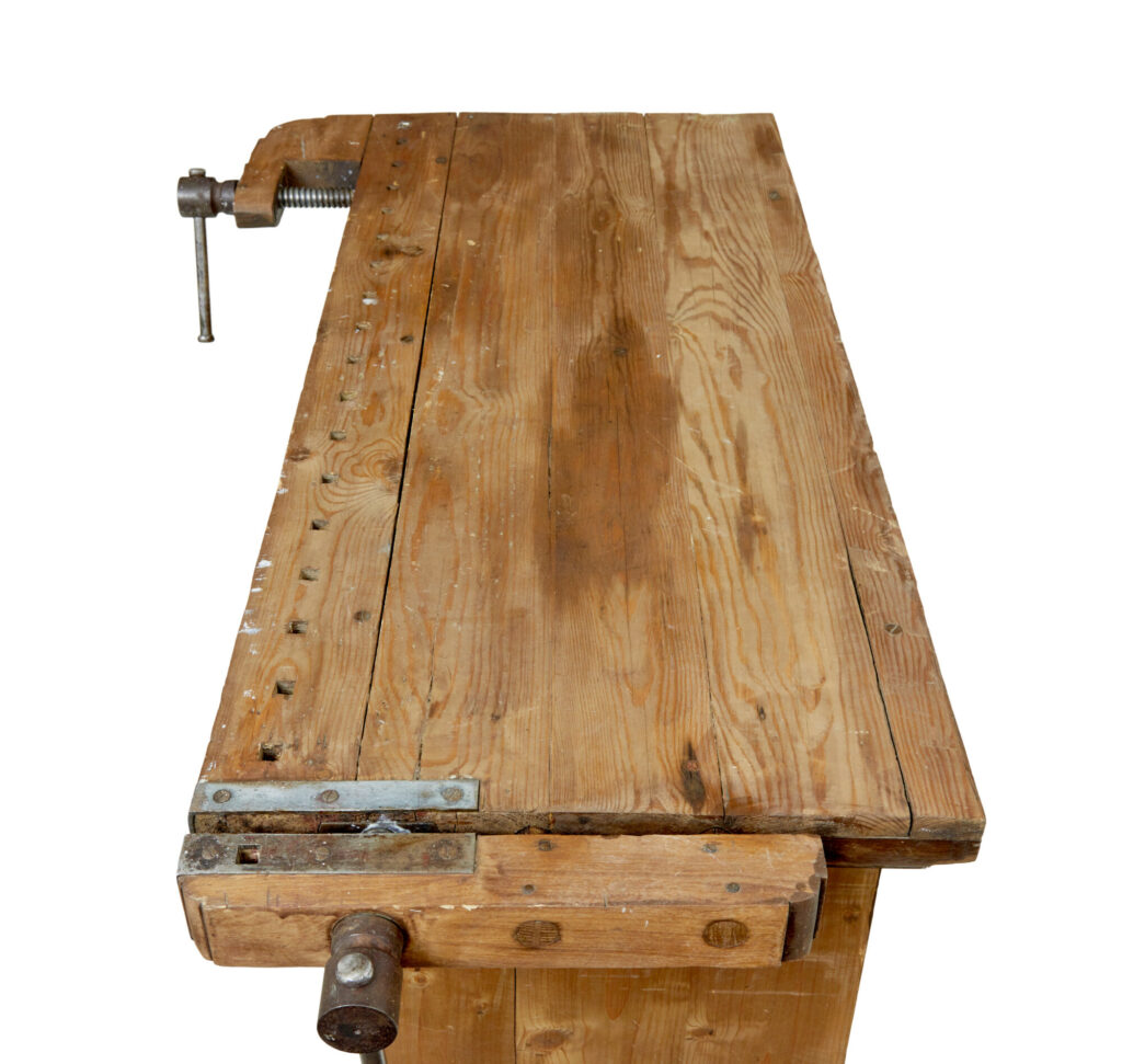 19th Century Swedish Pine Workbench — image 5
