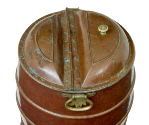 19th Century Swedish Copper and Brass Water Barrel — thumbnail 8
