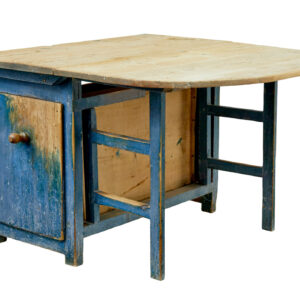 UNUSUAL 19TH CENTURY SWEDISH PINE DROP LEAF TABLE