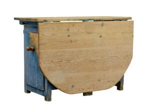 Unusual 19th Century Swedish Pine Drop Leaf Table — thumbnail 2