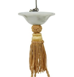 Hand Carved Alabaster Art Deco Ceiling Light — thumbnail 8