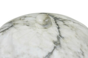 Hand Carved Alabaster Art Deco Ceiling Light — thumbnail 4