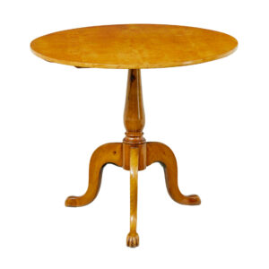 19TH CENTURY CIRCULAR BIRCH TILTING OCCASIONAL TABLE