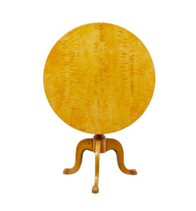 19th Century Circular Birch Tilting Occasional Table — thumbnail 6