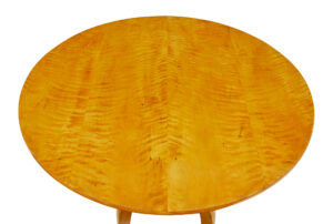 19th Century Circular Birch Tilting Occasional Table — thumbnail 4