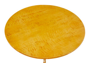 19th Century Circular Birch Tilting Occasional Table — thumbnail 3