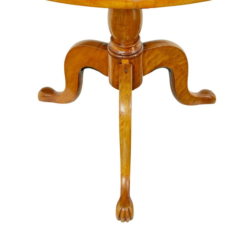 19th Century Circular Birch Tilting Occasional Table — image 2