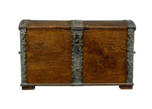 Mid 19th Century Baroque Revival Oak Dome Top Chest — thumbnail 11