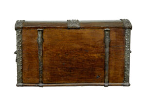 Mid 19th Century Baroque Revival Oak Dome Top Chest — thumbnail 9