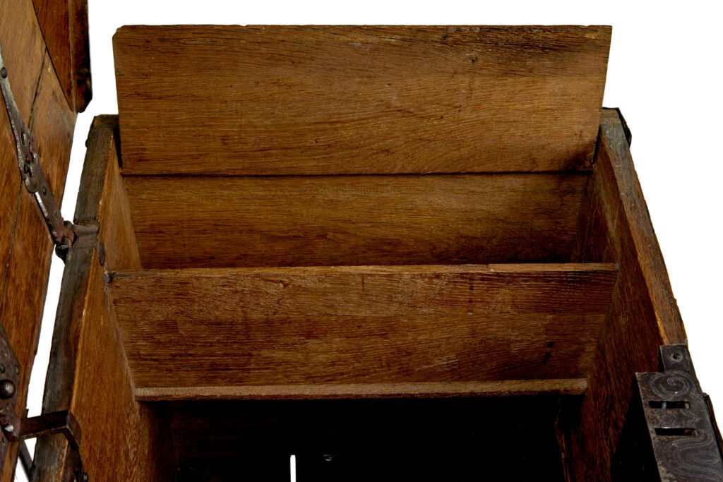 Mid 19th Century Baroque Revival Oak Dome Top Chest — image 3