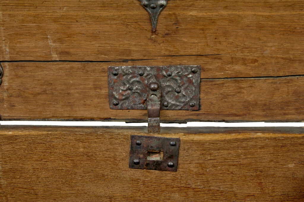 Mid 19th Century Baroque Revival Oak Dome Top Chest — image 2