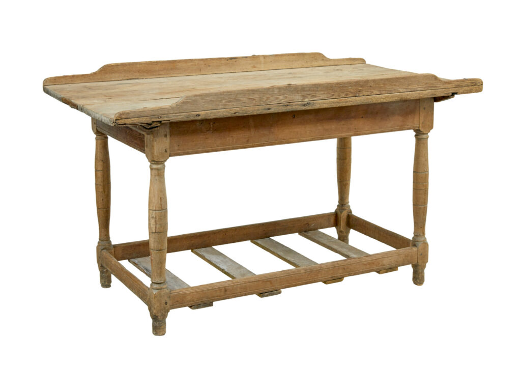 19th Century Swedish Pine Bakers Table — image 2