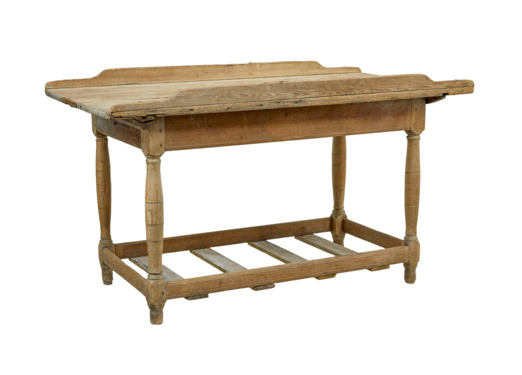 19th Century Swedish Pine Bakers Table