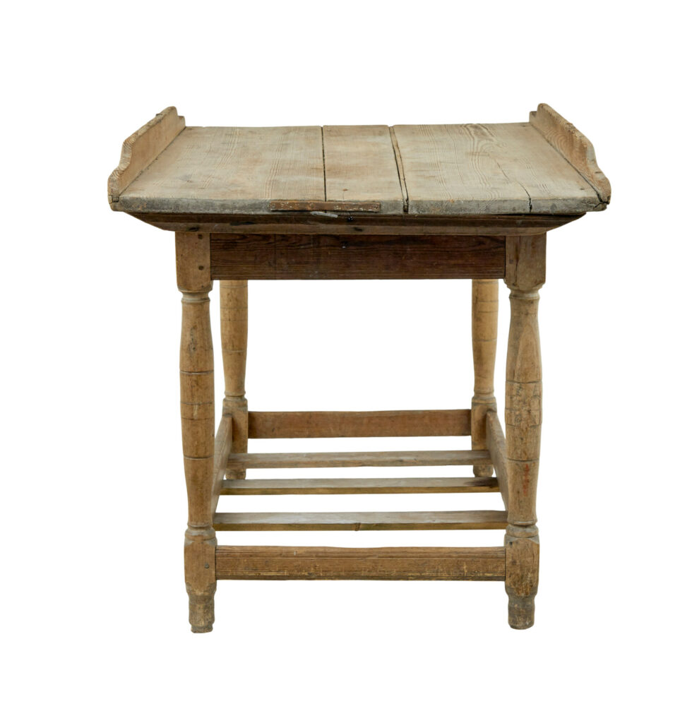 19th Century Swedish Pine Bakers Table — image 6