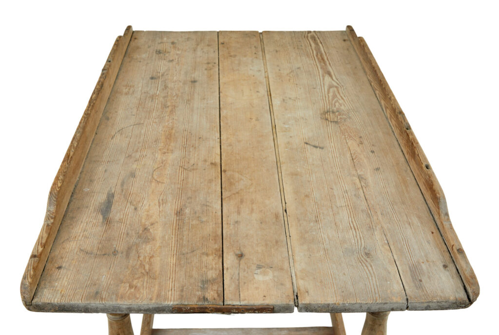 19th Century Swedish Pine Bakers Table — image 4