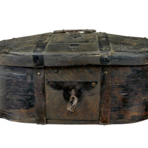 MID 19TH CENTURY SWEDISH PAINTED PINE STRONG BOX