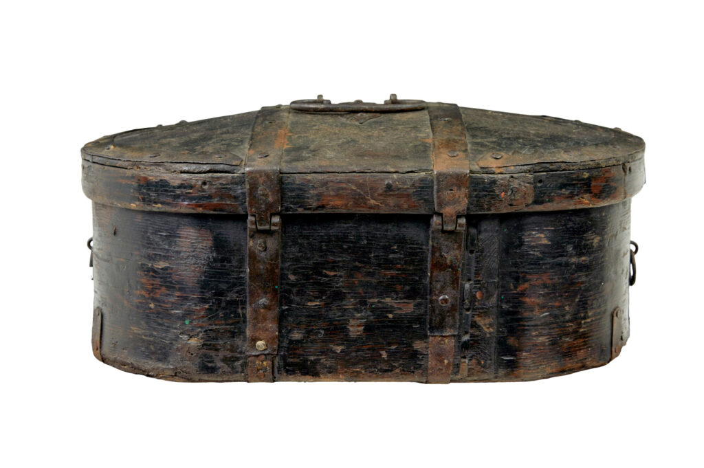 Mid 19th Century Swedish Painted Pine Strong Box — image 6