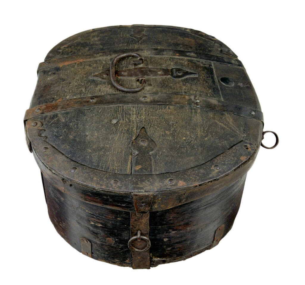 Mid 19th Century Swedish Painted Pine Strong Box — image 4