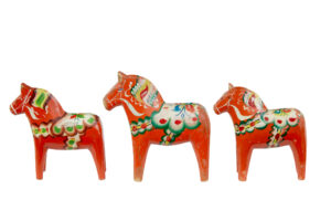 Swedish Set of 12 Traditional Hand Painted Dala Horses — thumbnail 10