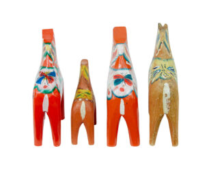 Swedish Set of 12 Traditional Hand Painted Dala Horses — thumbnail 2
