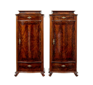 Scandinavian Pair of 19th Century Serpentine Shaped Cupboards — thumbnail 12