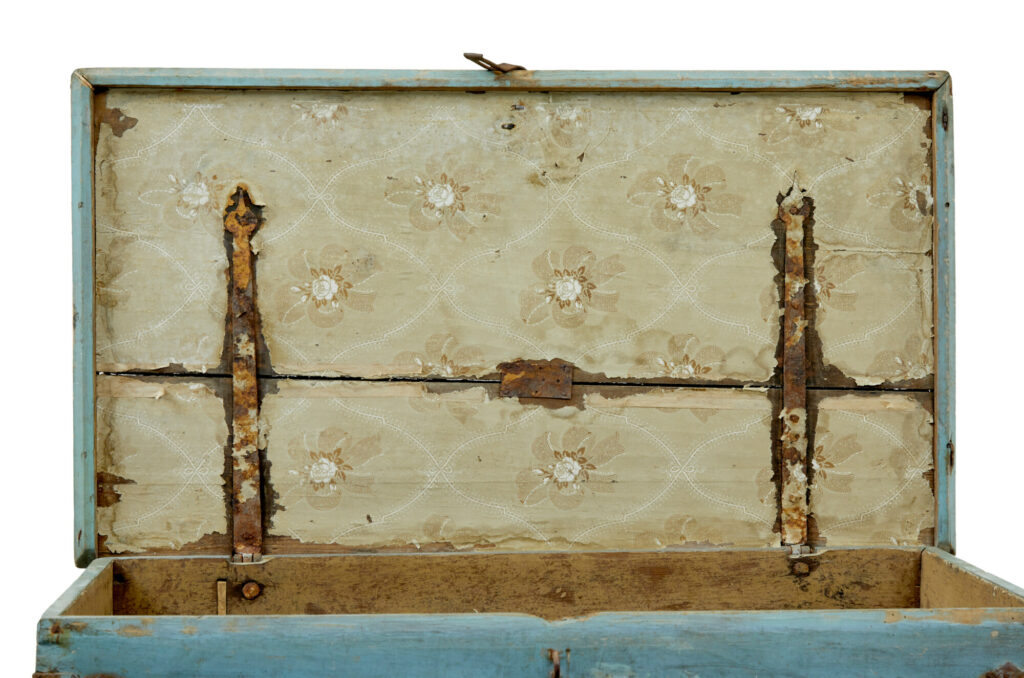 Mid 19th Century Swedish Painted Pine Coffer — image 10