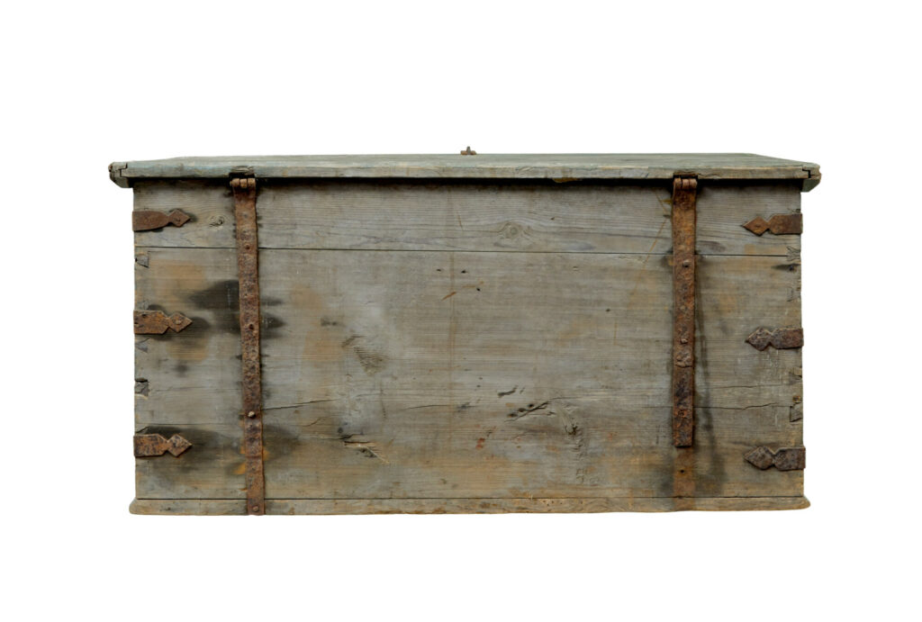 Mid 19th Century Swedish Painted Pine Coffer — image 7