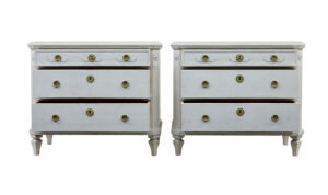 Pair of 19th Century Swedish Hand Painted Chest of Drawers — thumbnail 8