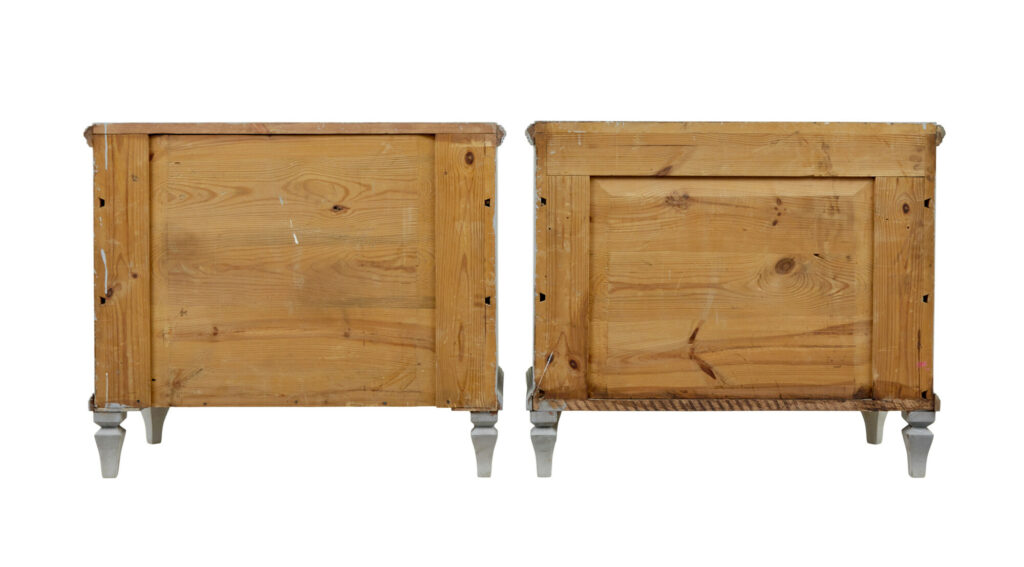 Pair of 19th Century Swedish Hand Painted Chest of Drawers — image 6