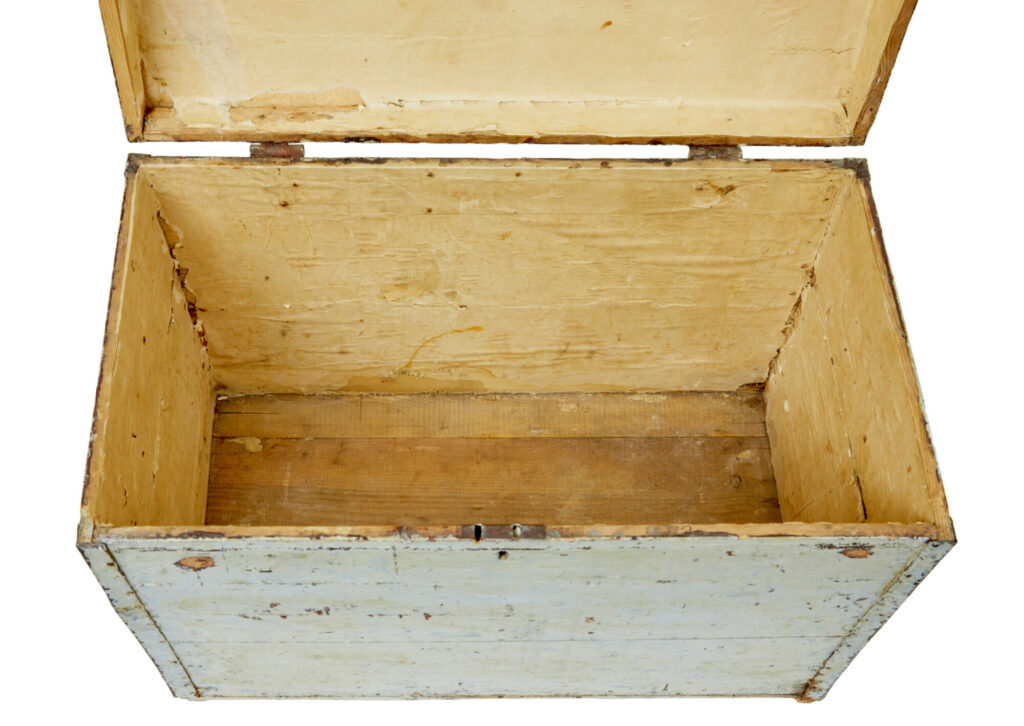 Scandinavian 19th Century Small Dome Top Trunk — image 8