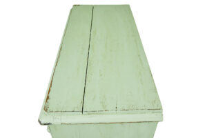 Scandinavian 19th Century Green Painted Kitchen Cupboard — thumbnail 9
