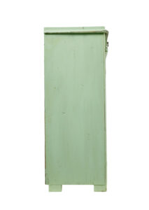Scandinavian 19th Century Green Painted Kitchen Cupboard — thumbnail 2