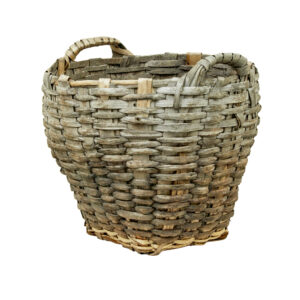 LARGE 19TH CENTURY HAND WOVEN PINE BASKET
