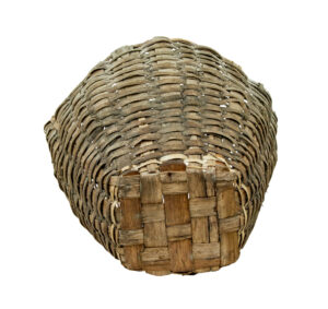 Large 19th Century Hand Woven Pine Basket — thumbnail 3