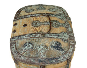 Mid 19th Century Rustic Swedish Pine Strong Box — thumbnail 7