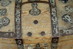 Mid 19th Century Rustic Swedish Pine Strong Box — thumbnail 5
